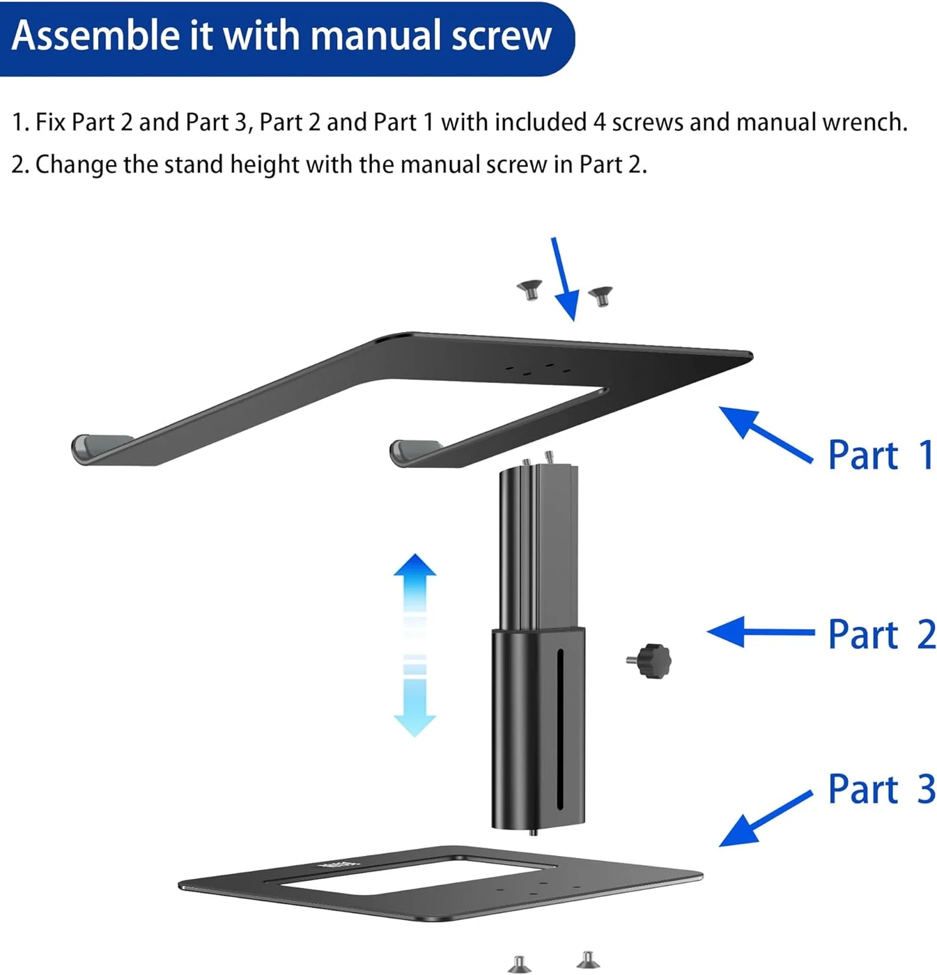 Support ordinateur portable ajustable en aluminium