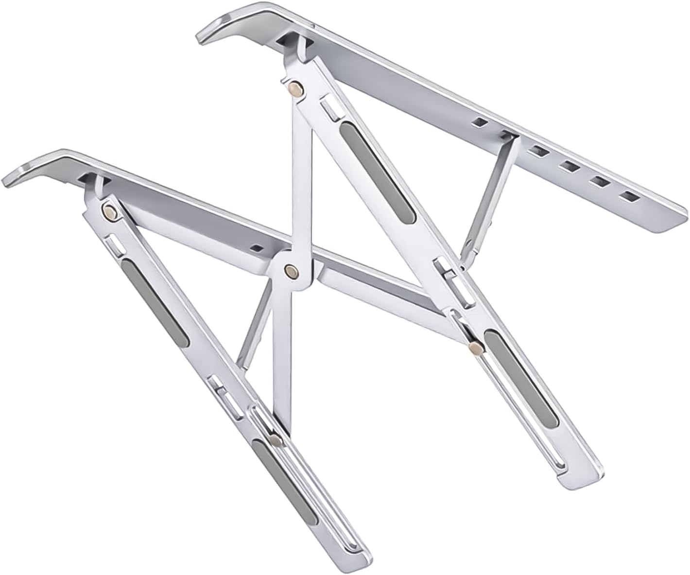 Adjustable Height Laptop Riser, Ergonomic Laptop Stand, Aluminum Alloy Notebook Stand, Fits 10-17 Inch Laptops & Tablets, for Home/Office