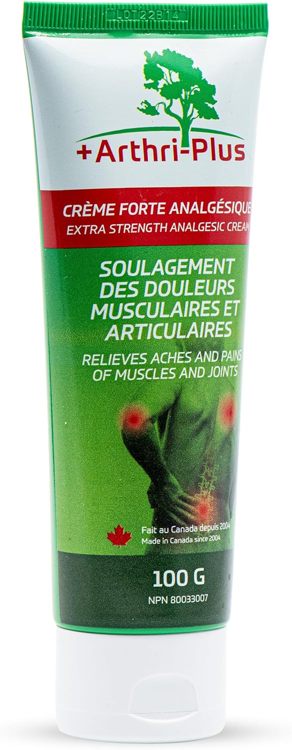 Crème analgésique extra-forte naturelle Arthri-Plus, 100 g thumbnail 1