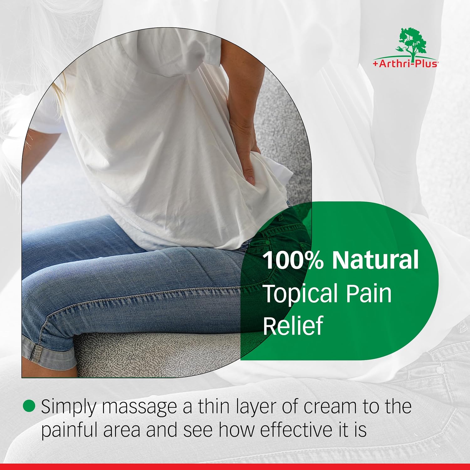 Crème analgésique extra-forte naturelle Arthri-Plus, 100 g thumbnail 3