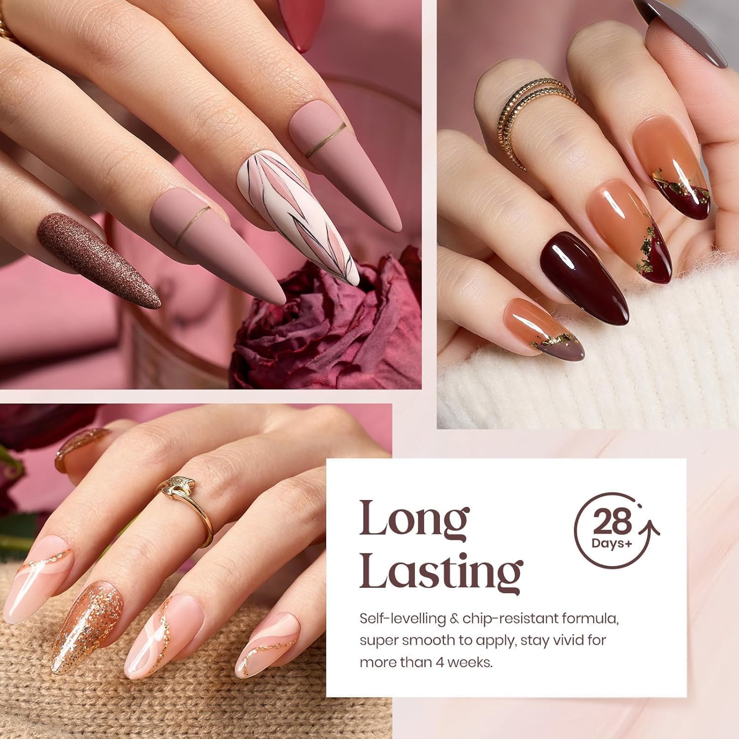 Kit vernis gel Beetles, 36 couleurs neutres