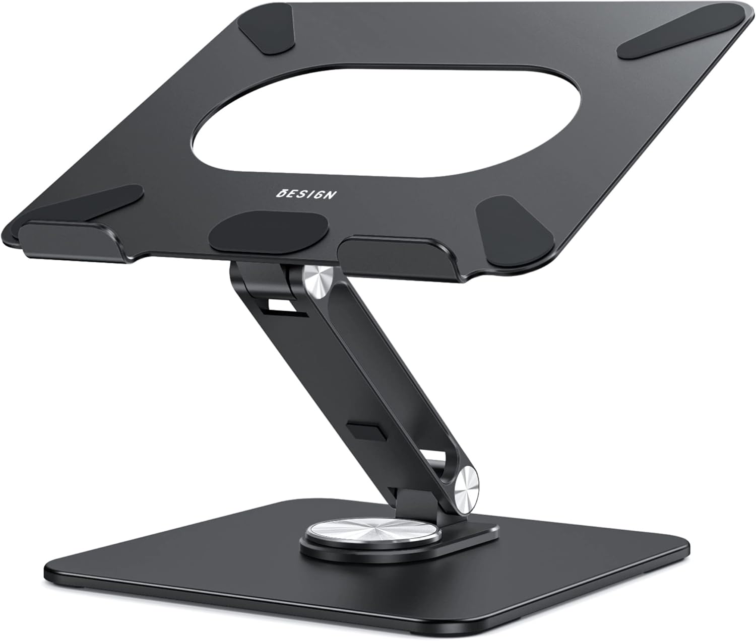 BESIGN LSX7 Laptop Stand with 360° Rotating Base, Ergonomic Adjustable Notebook Stand, Riser Holder Computer Stand Compatible with Air, Pro, Dell, HP, Lenovo More 10-15.6" Laptops, thumbnail 1