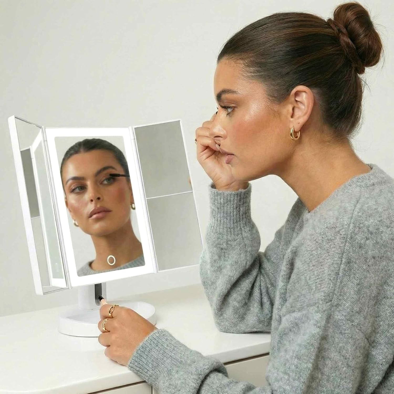Miroir maquillage LED Fancii avec grossissement