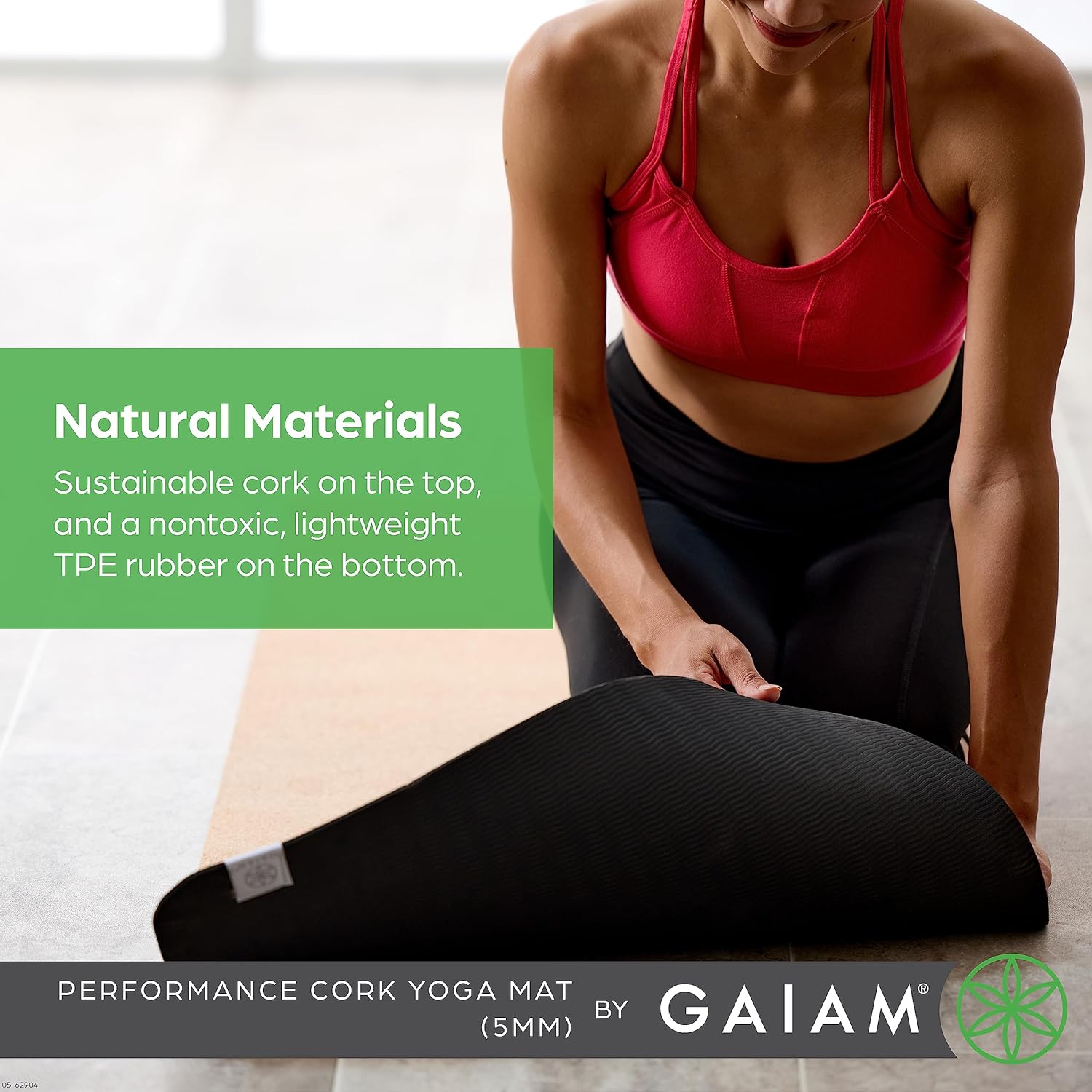 Tapis de yoga Gaiam en liège naturel