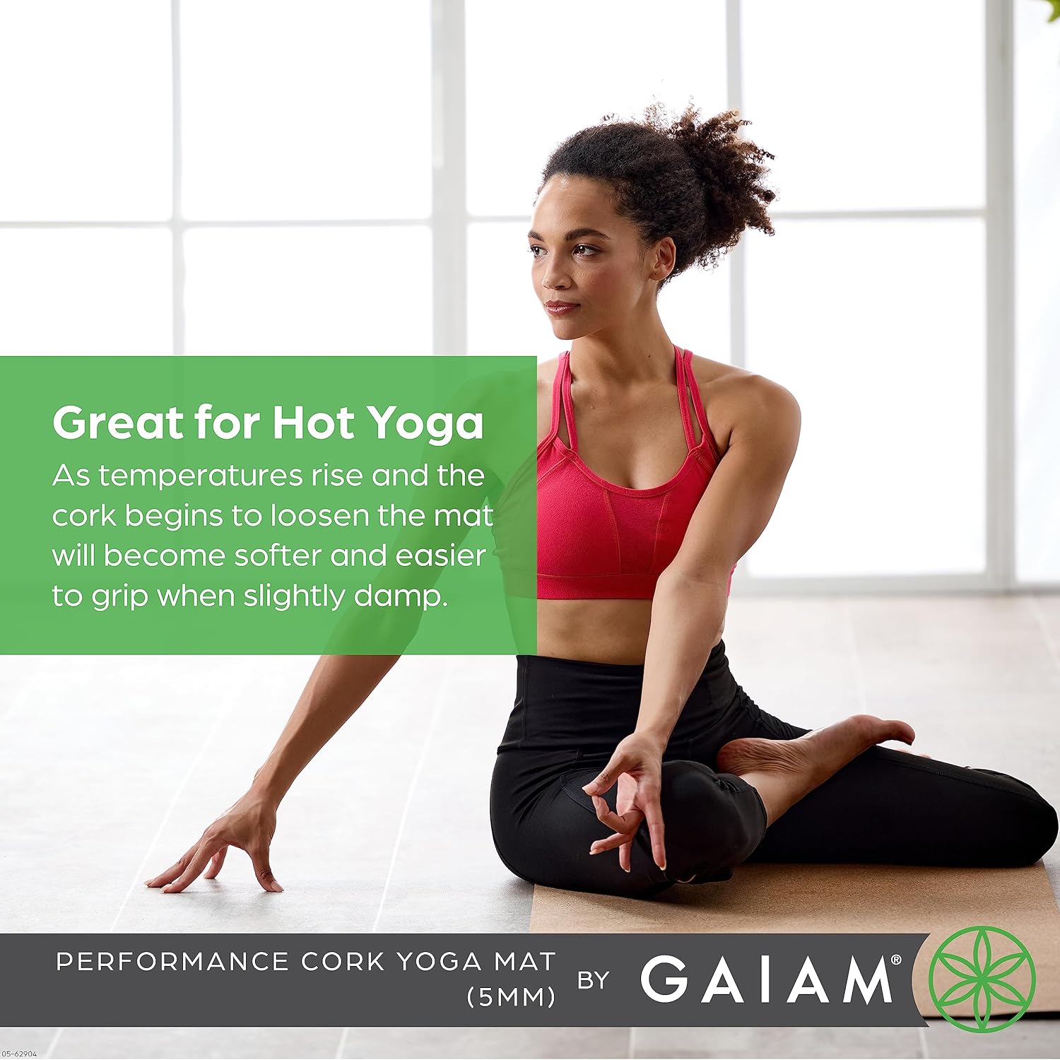 Tapis de yoga Gaiam en liège naturel