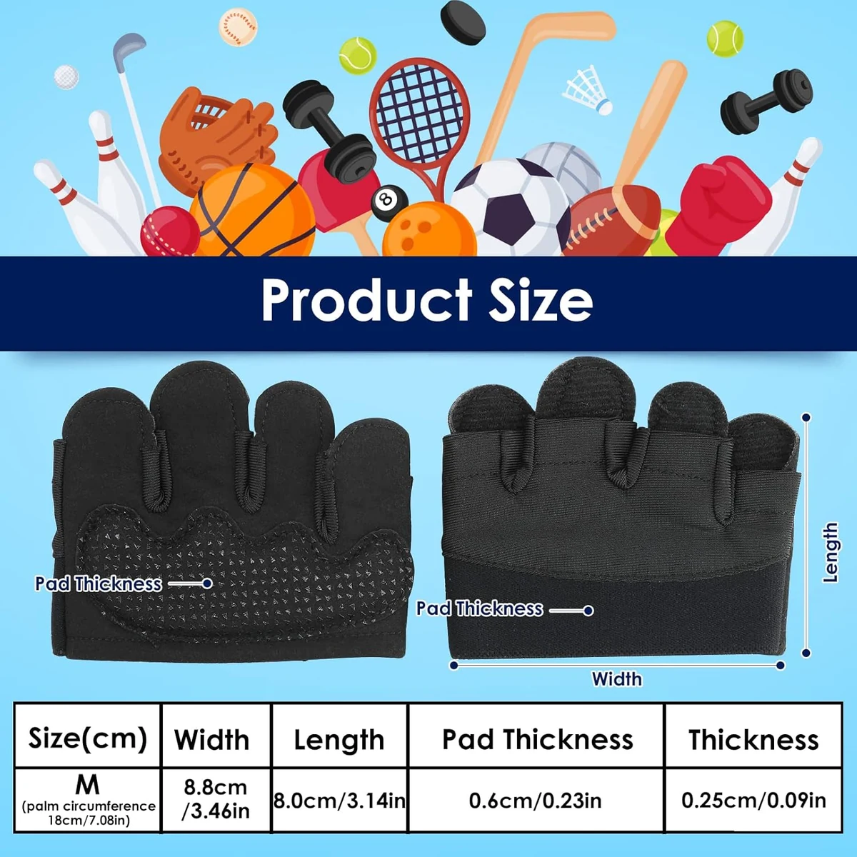 GUGUMO Grip Workout Gloves