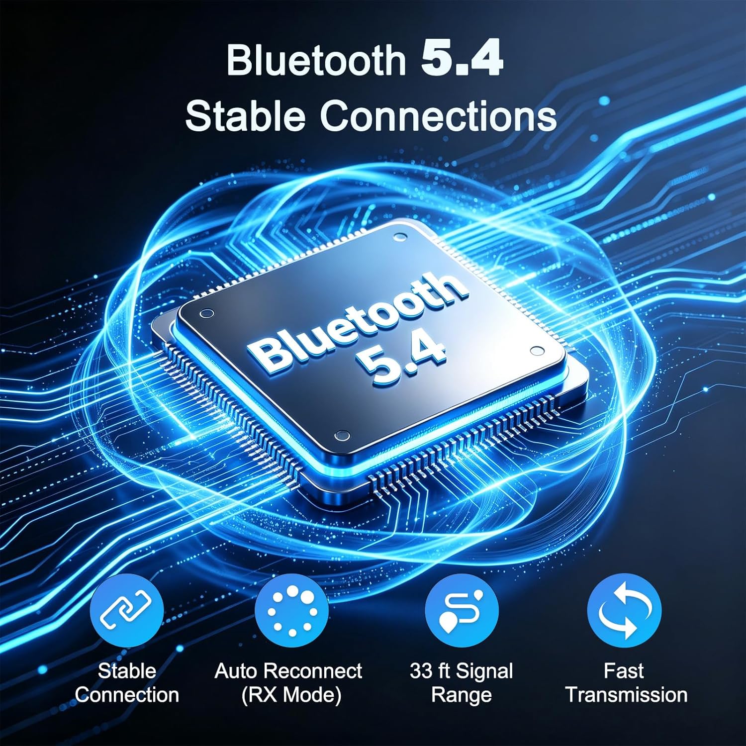 Aux Bluetooth Adapter for Car, 2 in 1 Bluetooth Transmitter and Receiver for Car Home Stereo System and Headphones, 3.5mm Bluetooth Adapter, Wireless Bluetooth Car Adapter for Hand