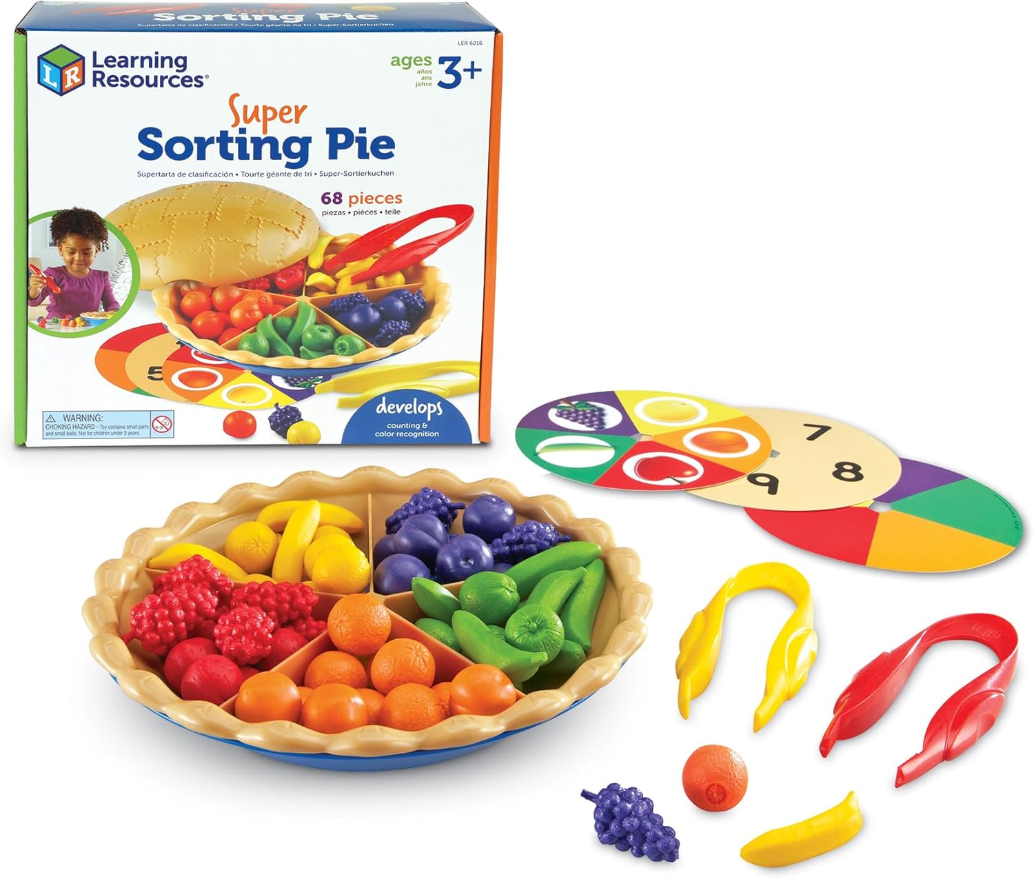 Learning Resources LER6216 Super Sorting Pie, Fine Motor Toy thumbnail 1