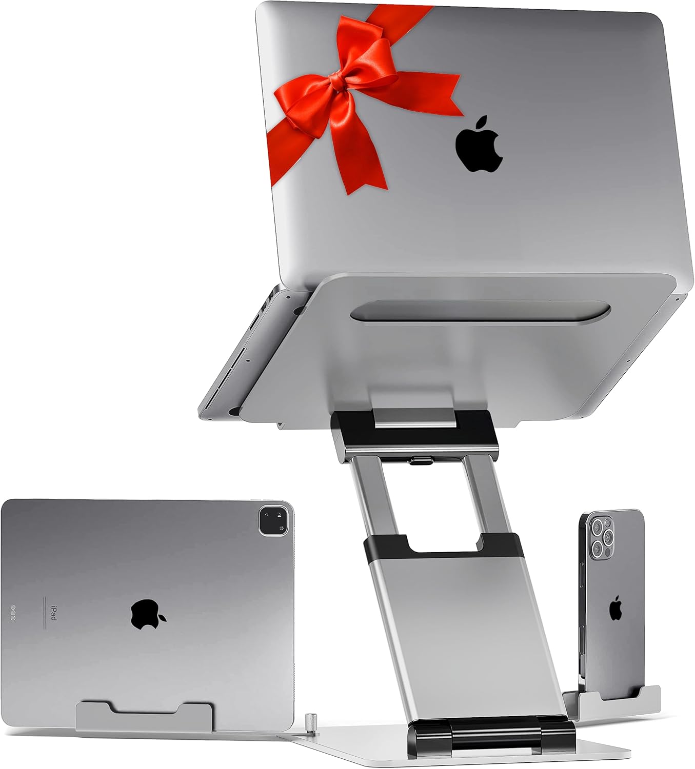 LIFELONG Laptop Stand for Desk, Adjustable Height up to 20", Laptop Riser Computer Pulpit Stand for Laptop, Portable Laptop Stands, Fits MacBook, Laptops 10 15 17 inches Laptop Hol thumbnail 1