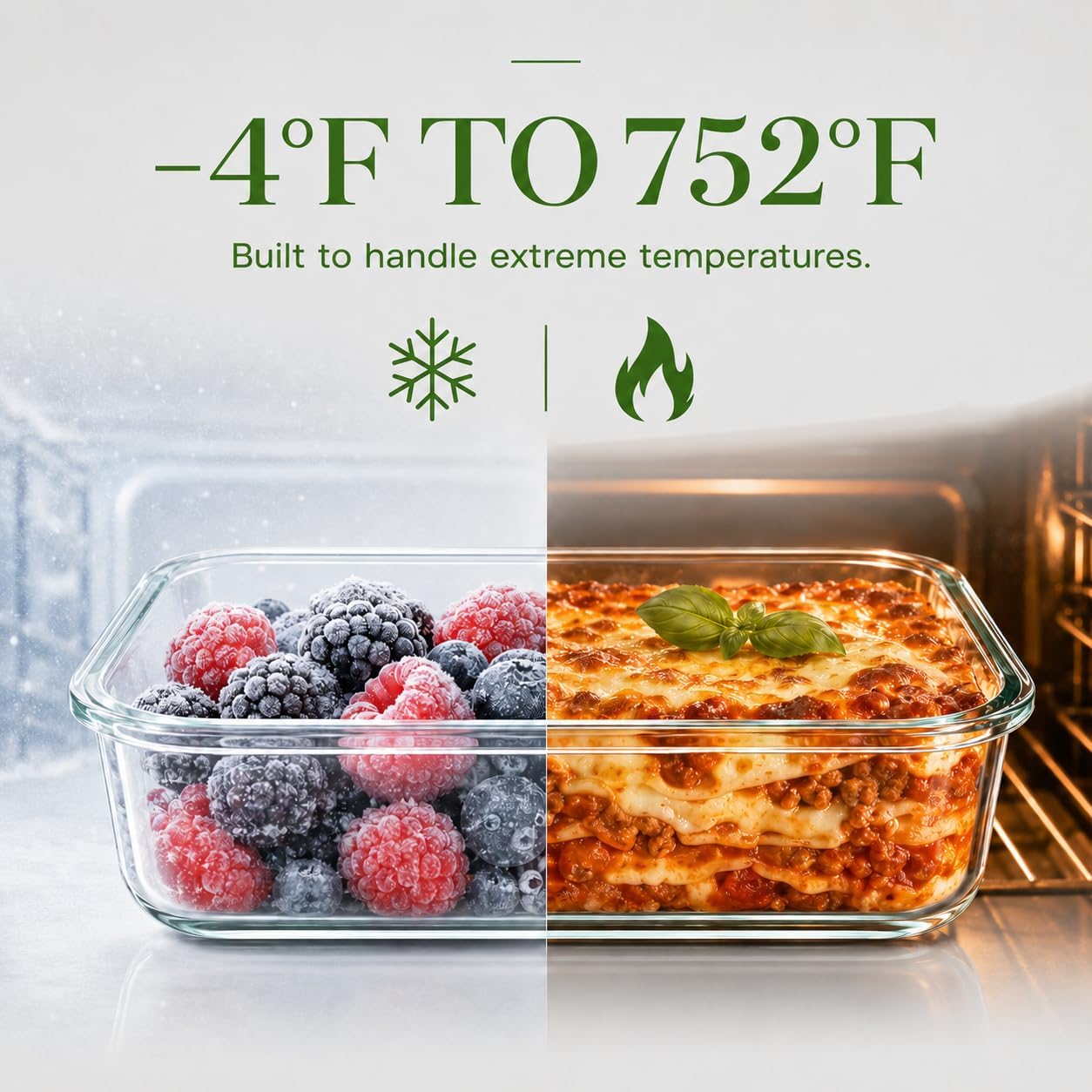 8 Pack Glass Food Storage Containers with Lids Airtight Meal Prep Containers Set, Borosilicate Glass Food Storage Containers, BPA-Free Lids, Microwave, Oven, Freezer & Dishwasher S thumbnail 4
