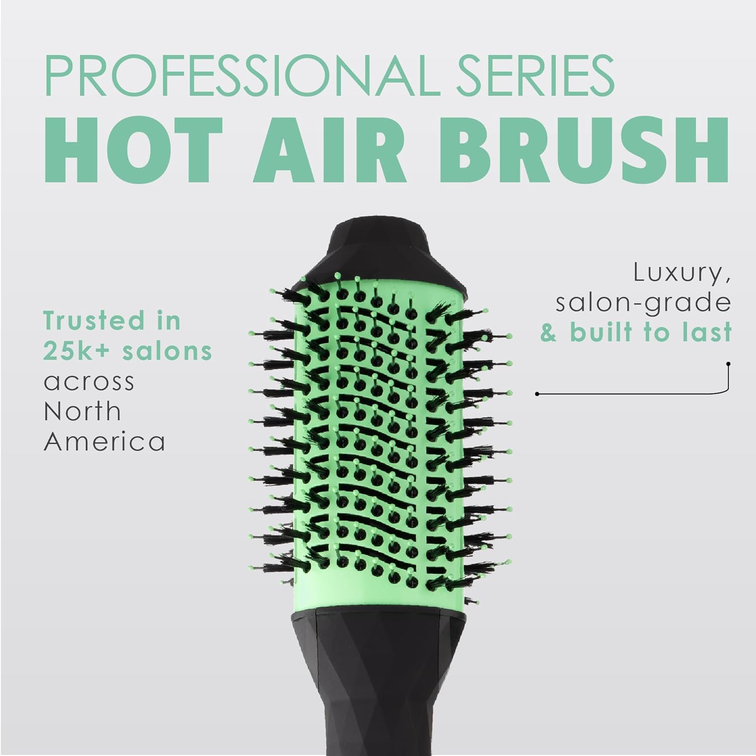 MINT Professional Series 5-in-1 Blow Dryer Brush Hair Styler by MINT | Powerful Frizz-Eliminating Ionic Hair Dryer Brush | Blowout Brush Straightens & Smooths | Hot Air Brush Volumizer for Fine/Thick Hair