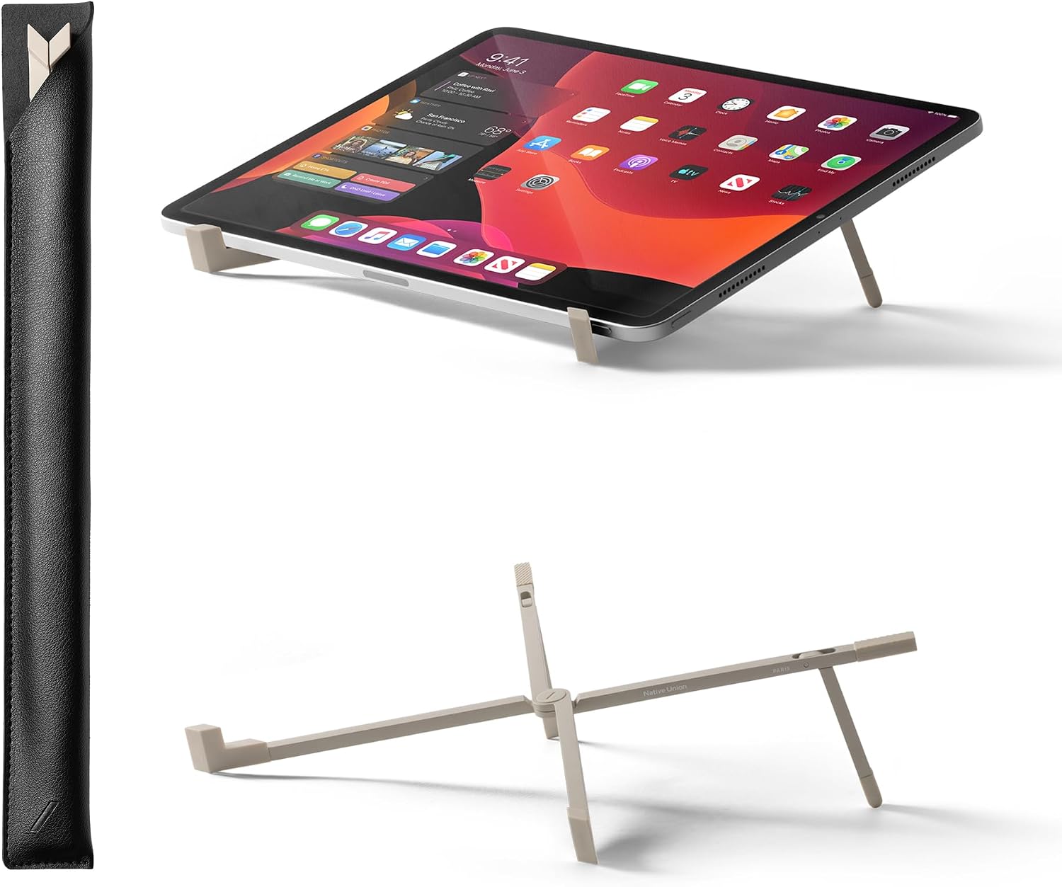 =Native Union Fold Laptop Stand – Ultra-Slim Foldable & Portable Laptop Stand – Ergonomic & Optimized Viewing Angle – for 13 to 16 Inch MacBooks & Laptops, 10 to 16 Inch iPads & Ta thumbnail 1