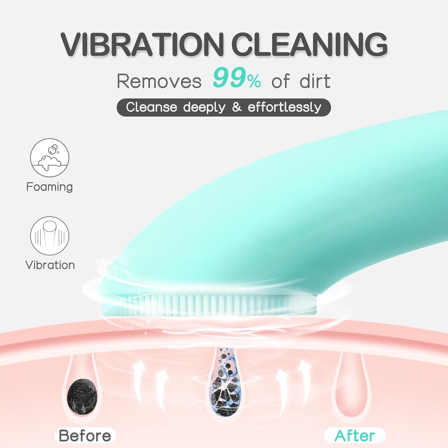 Brosse nettoyante visage silicone PRITECH