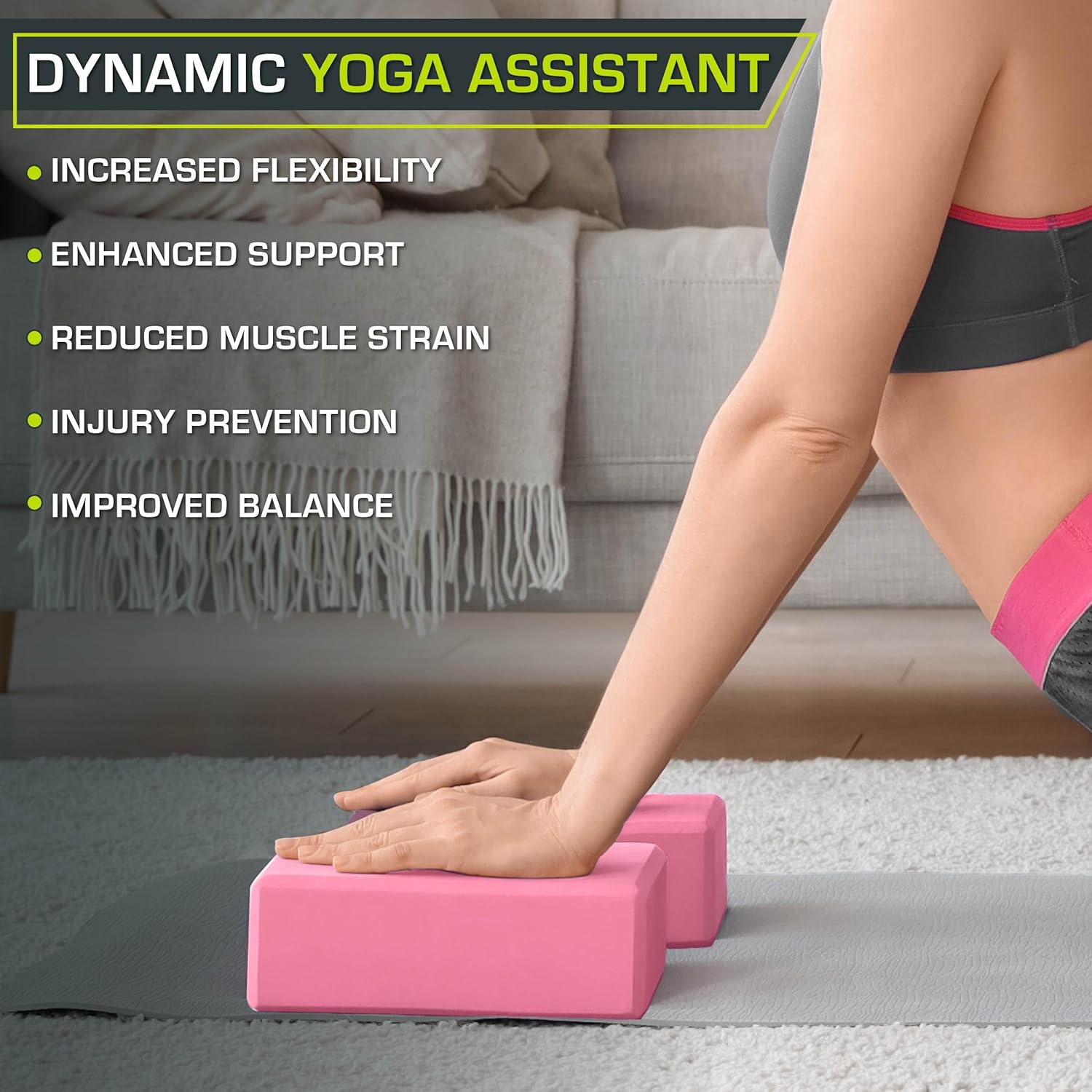 Blocs de yoga mousse ProsourceFit, lot de 2 thumbnail 5