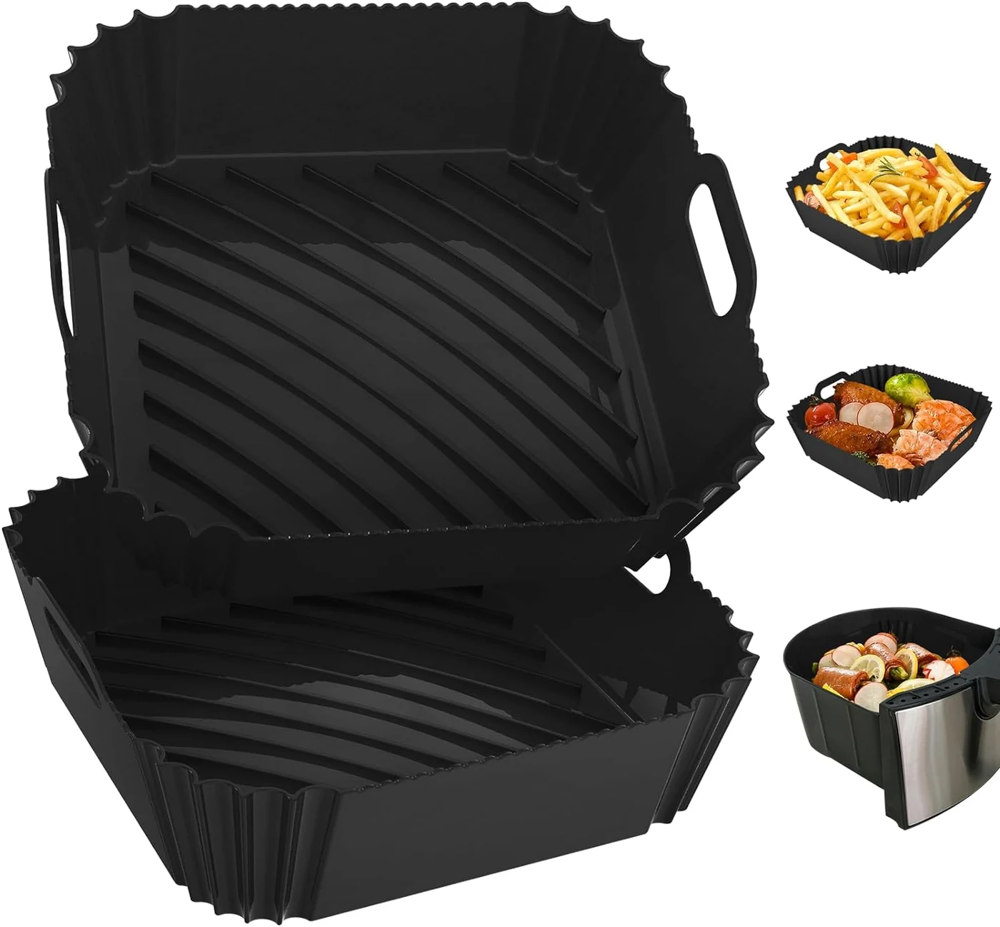 Liners silicone réutilisables pour air fryer
