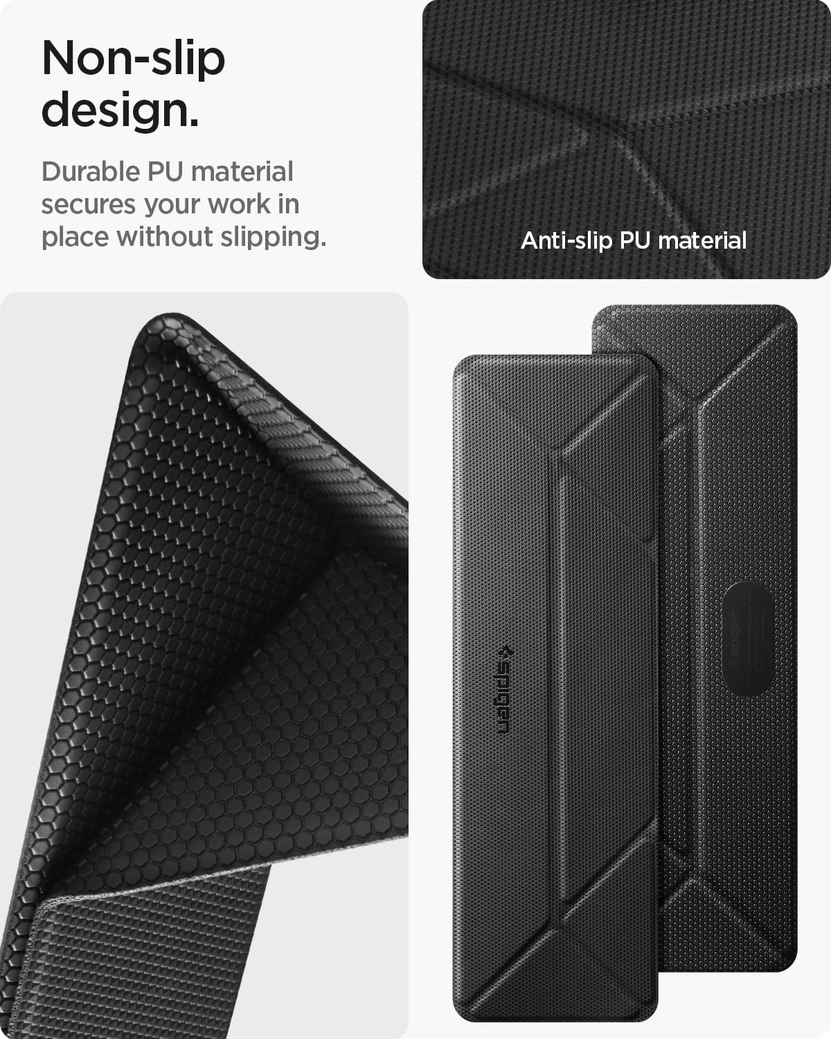 Spigen Slim Fold Portable Laptop Stand Keyboard Riser Foldable Ergonomic Angle Lift Anti-Slip Compatible with MacBook Neo, MacBook Air, MacBook Pro 11"-16" and iPad/Air/Pro and Mor thumbnail 5