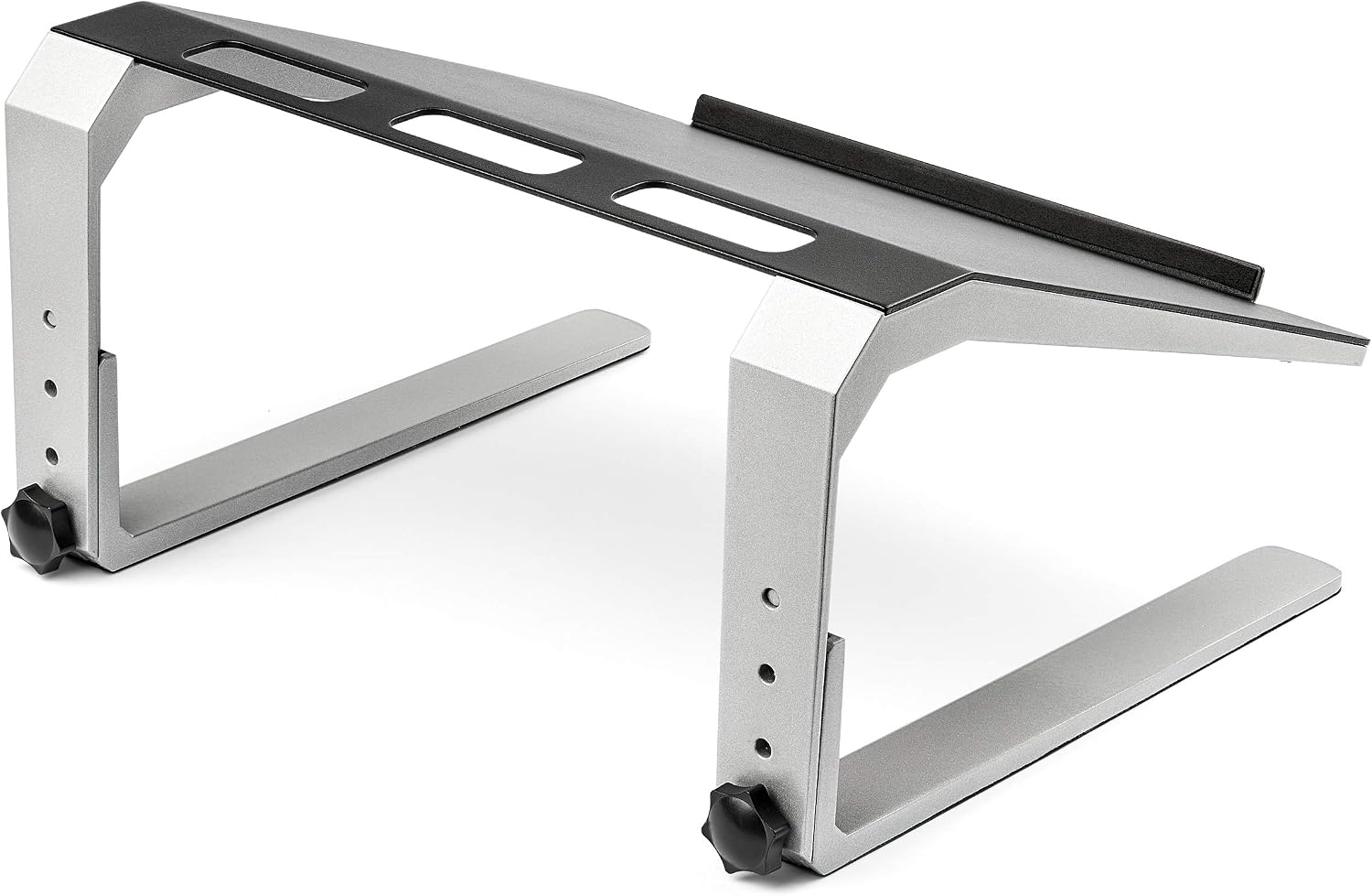 StarTech.com Adjustable Laptop Stand - Heavy Duty Steel & Aluminum - 3 Height Settings - Tilted - Ergonomic Laptop Riser for Desk (LTSTND) | Heavy Duty Steel & Aluminium, 3 Height  thumbnail 3