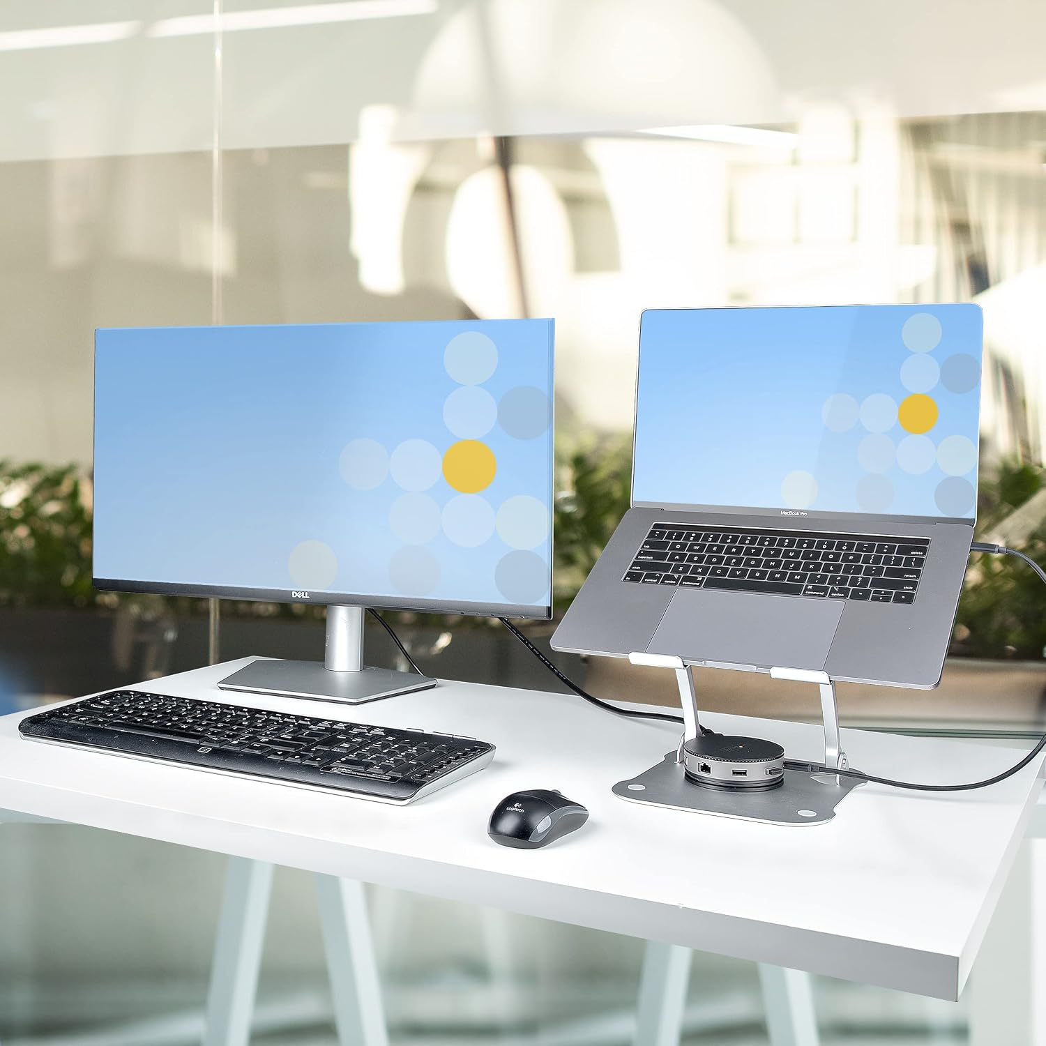 StarTech.com Laptop Stand for Desk, Ergonomic Laptop Stand Adjustable Height, Aluminum, Portable, Max. 22lb (10kg), Foldable Laptop Holder - Angled Notebook Computer Riser/Lift (AD thumbnail 2