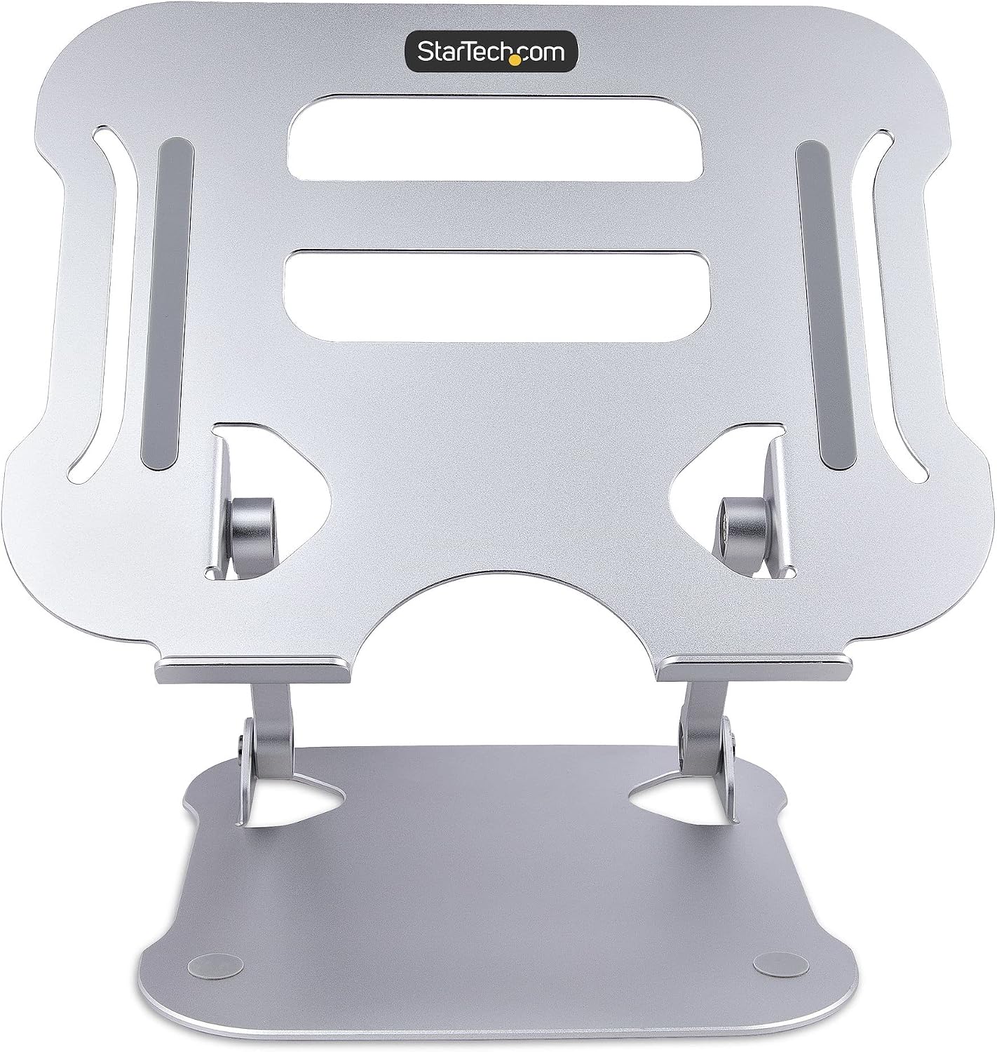 StarTech.com Laptop Stand for Desk, Ergonomic Laptop Stand Adjustable Height, Aluminum, Portable, Max. 22lb (10kg), Foldable Laptop Holder - Angled Notebook Computer Riser/Lift (AD thumbnail 4