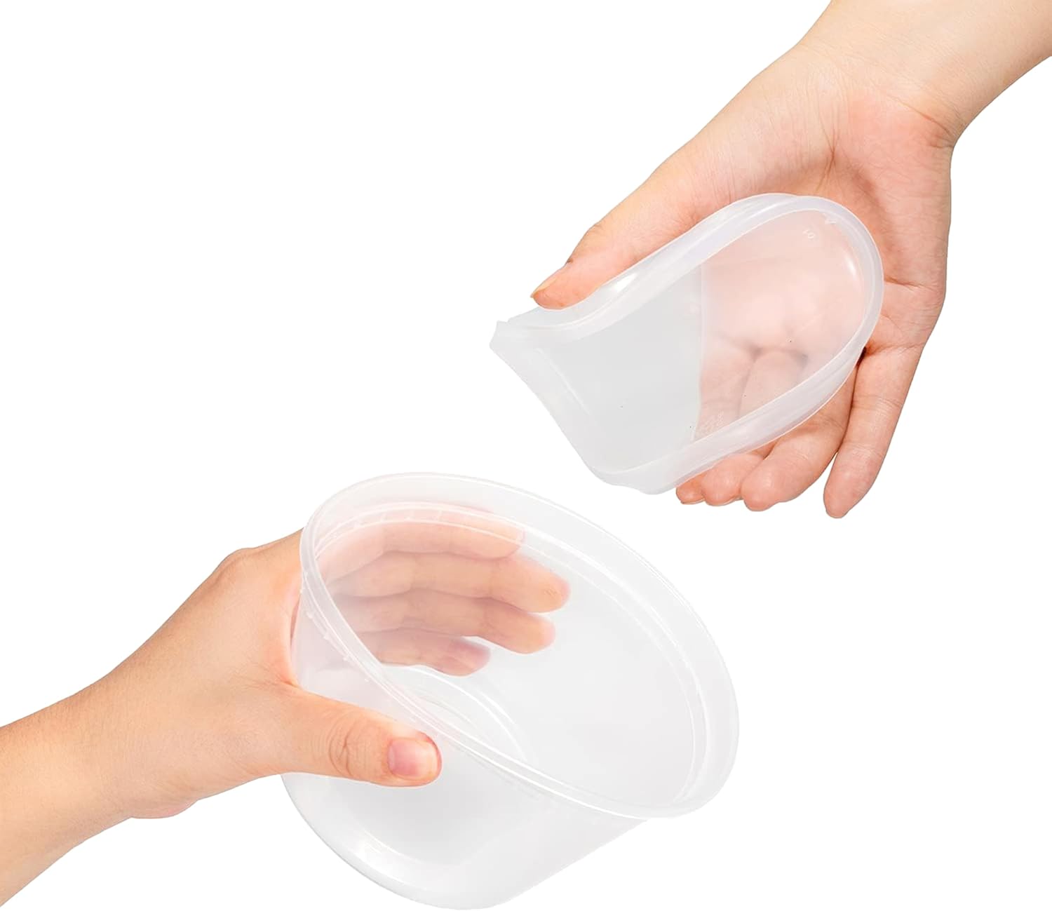 TashiBox 50 Sets 16 Oz Plastic Deli Containers with Lids - Food Storage Containers with Lids - Clear Airtight Meal Prep Containers, BPA Free, Stackable, Leakproof, Microwave and Fr