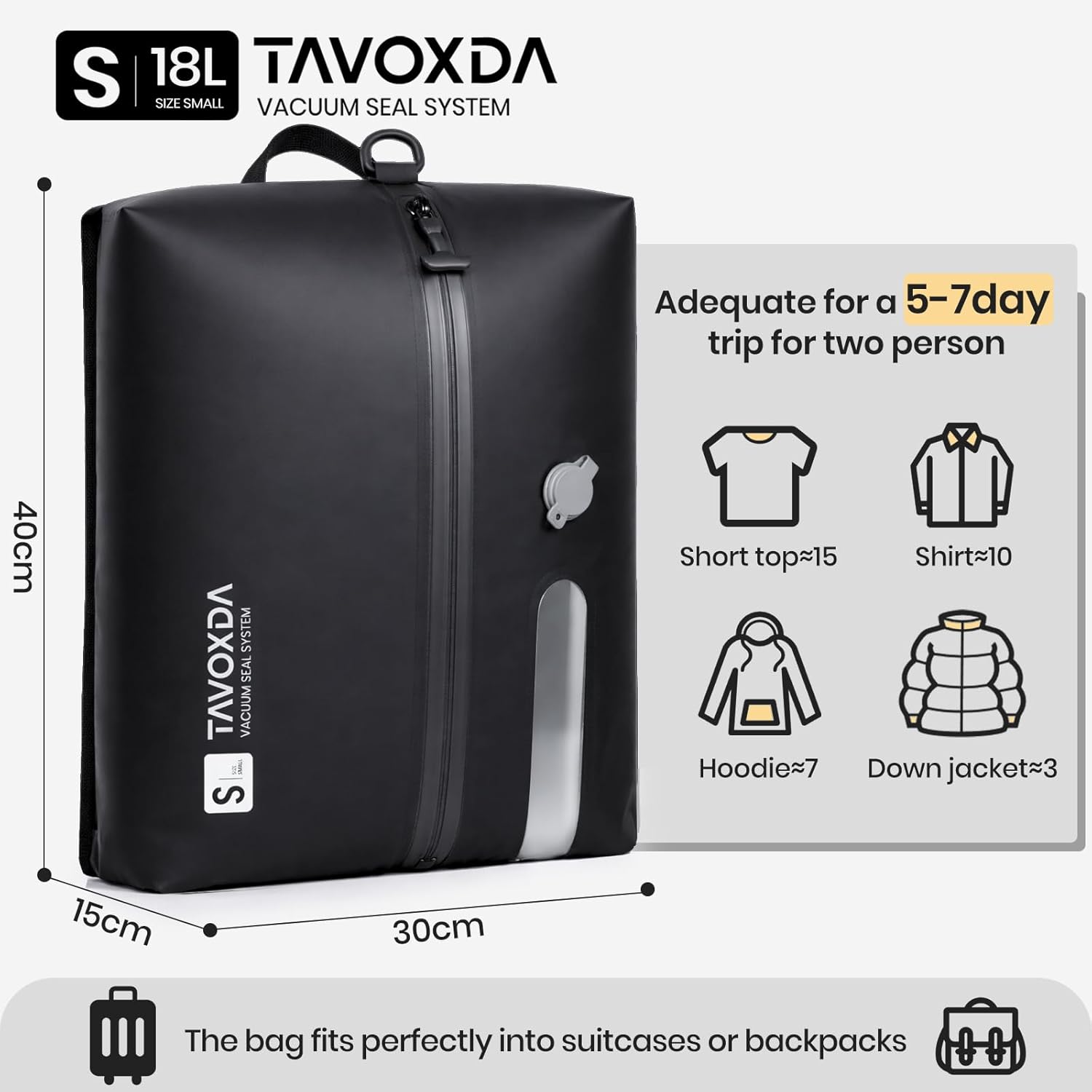 Vacuum Storage Bag with Wireless Portable Electric Air Pump, Lightweight Durable Vacuum Sealer Compression Bag, Reusable Space Saver Storage Bag for Cloths, Travel, Luggage Storage