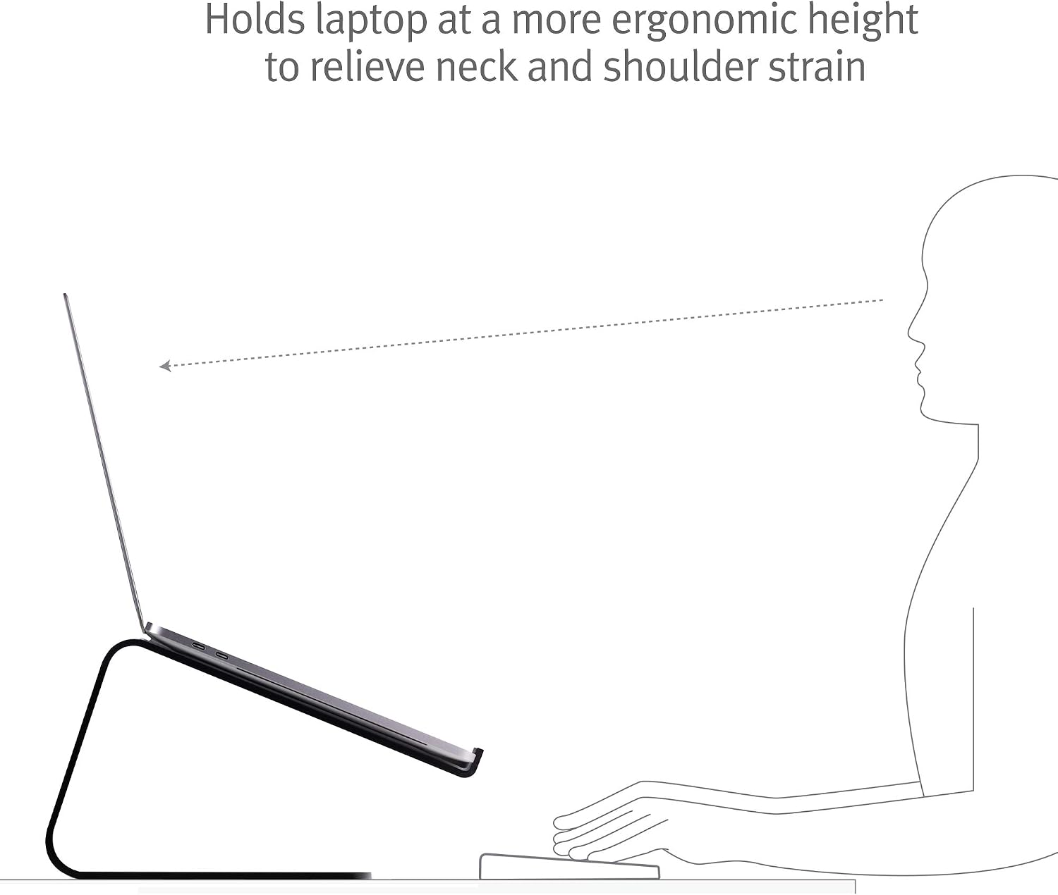 Twelve South Curve for MacBook , Desktop stand for Apple notebooks and laptops (matte black) thumbnail 3