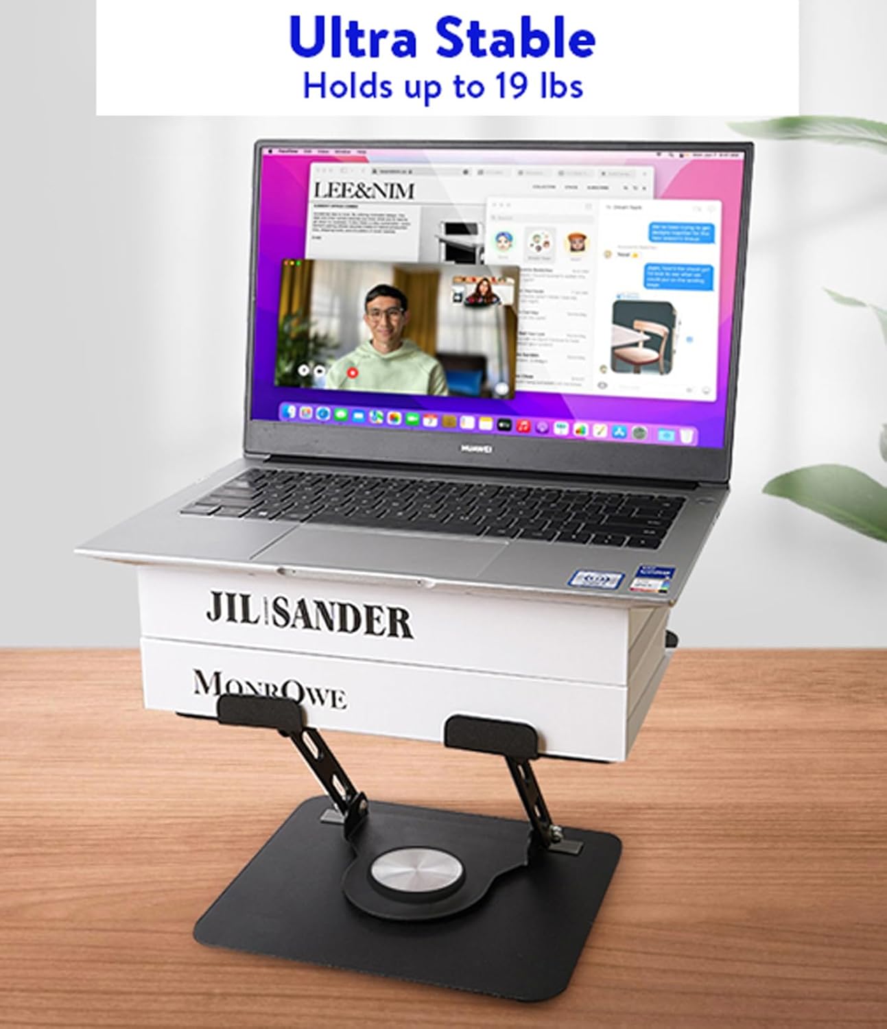 Uncaged Ergonomics Swivel Laptop Stand 2.0 thumbnail 3