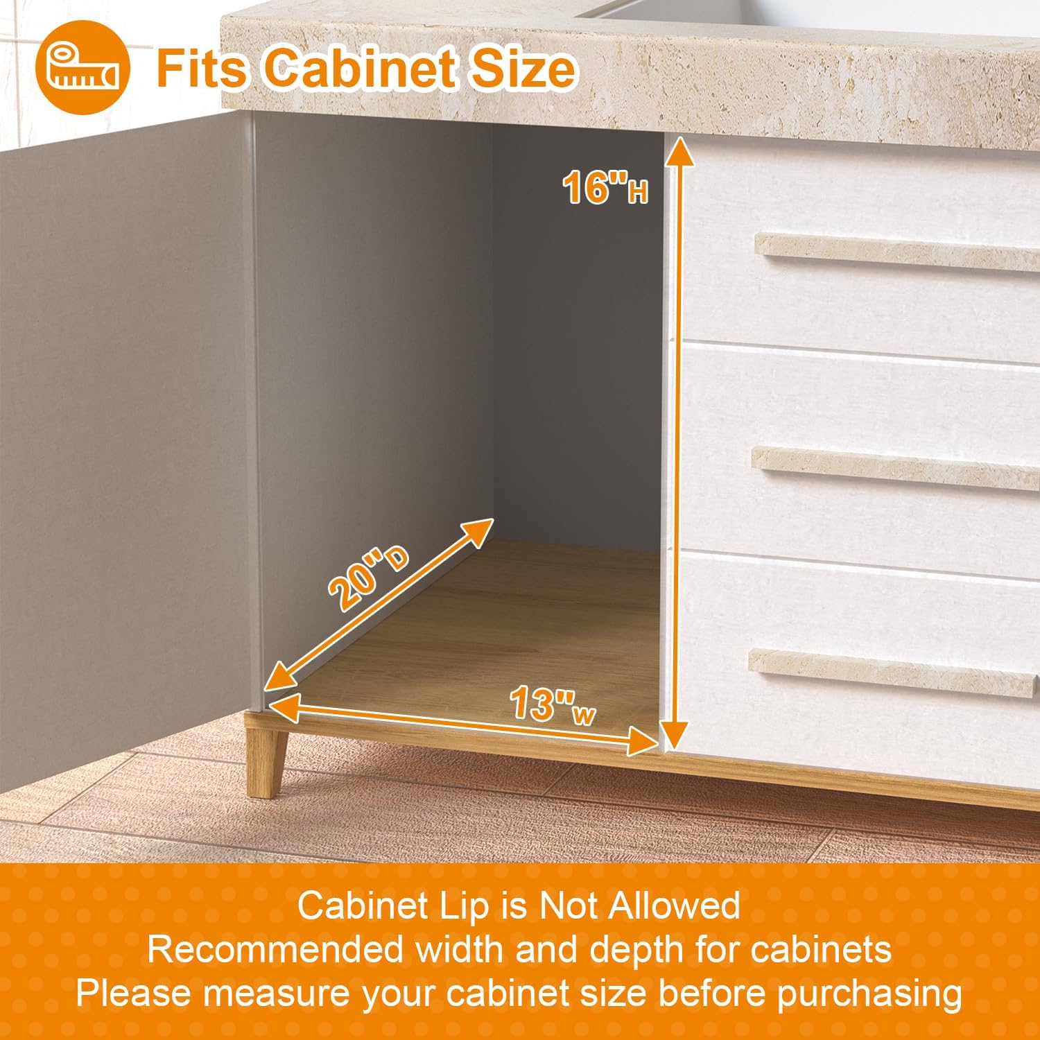 Pull Out Cabinet Organizer, 2 Tier Under Sink Organizers and Storage, Multi Purpose Sliding Cabinet Basket Organizer for Bathroom Kitchen Countertop Stainless Steel Shelf Holder 11