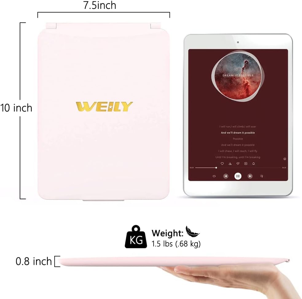 Miroir maquillage lumineux rechargeable WEILY